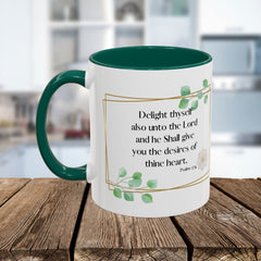 Psalm 37:4 Mug Christian Coffee Cup