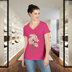 Daisy Bouquet V-Neck Tee