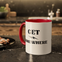 Get Somewhere Lightning Mug — Motivational Coffee Cup (11oz & 15oz)