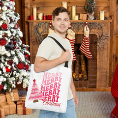 Holiday Tote Bag Merry Christmas