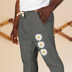 Vibrant Floral Unisex Fleece Sweatpants