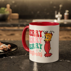 Merry Merry Merry and Bright Christmas Mugs