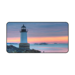 Lighthouse Desk Mat, Nautical Office Decor