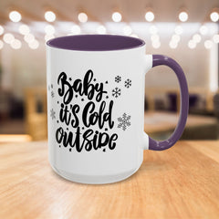 Winter-Themed Accent Coffee Mug