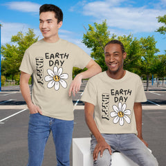 Earth Day Daisy T-Shirt — "Happy Earth Day" Graphic Tee