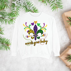 Mardi Gras Baby Sweatshirt,