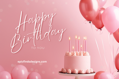 Happy Birthday Pink Gift Card