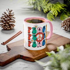 Colorful Peace Sign Mugs