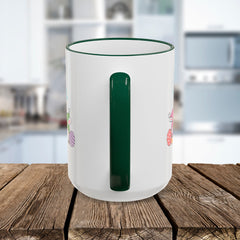 Easter Bunny & Eggs Accent Rim Mug (11oz/15oz)
