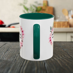 Joshua 24:15 Floral Faith Mug — "As for Me and My House, We Will Serve the Lord" (11oz/15oz)