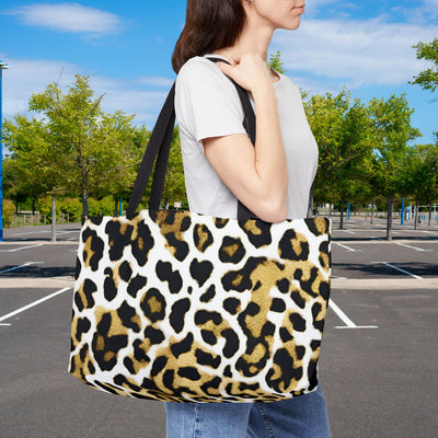 Chic Leopard Print Weekender Tote Bag