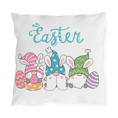 Easter Gnome Bunny Throw Pillow