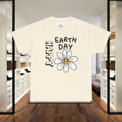 Earth Day Daisy T-Shirt — "Happy Earth Day" Graphic Tee