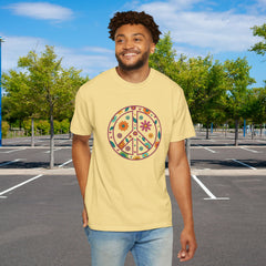 Flower Power Peace T-Shirt, Unisex Boho Tee,