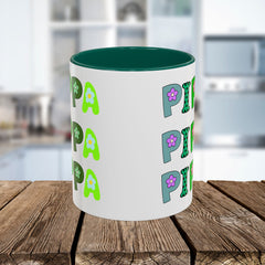 Pippa Floral Name Mug — Personalized Colorful Coffee Cup (11oz & 15oz)