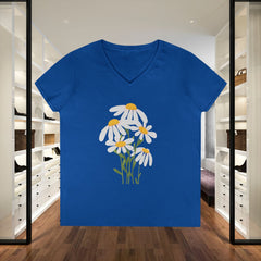 Daisy Bouquet V-Neck Tee
