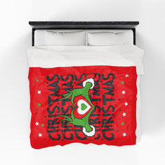 Christmas Themed Velveteen Plush Blanket,
