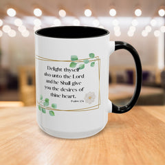 Psalm 37:4 Mug Christian Coffee Cup