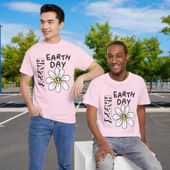 Earth Day Daisy T-Shirt — "Happy Earth Day" Graphic Tee