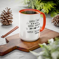 Super Dad Super Husband Super Blessed Coffee Mug — Father's Day Gift (11oz/15oz)