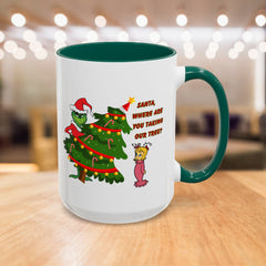 Holiday Mug Whimsical Design, Fun Christmas Gift,