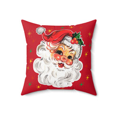 Festive Santa Pillow, Decorative Cushion for Christmas,