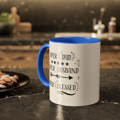 Super Dad Super Husband Super Blessed Coffee Mug — Father's Day Gift (11oz/15oz)