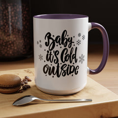 Winter-Themed Accent Coffee Mug