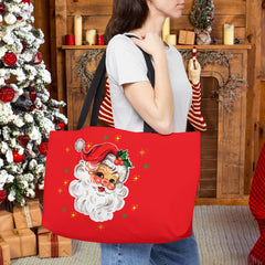 Festive Santa Weekender Tote Bag