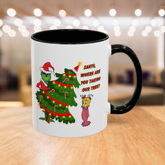 Holiday Mug Whimsical Design, Fun Christmas Gift,