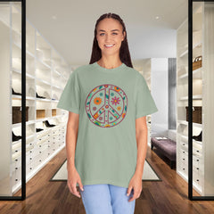 Flower Power Peace T-Shirt, Unisex Boho Tee,