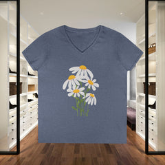Daisy Bouquet V-Neck Tee