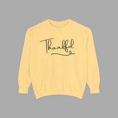 Thankful Sweatshirt - Cozy Unisex Garment with Inspirational Vibe,