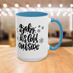 Winter-Themed Accent Coffee Mug