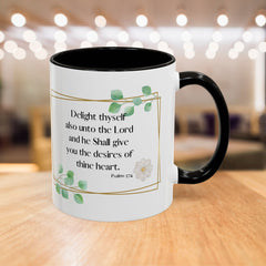 Psalm 37:4 Mug Christian Coffee Cup