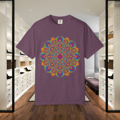 Mandala Graphic T‑Shirt — Colorful Psychedelic Boho Tee