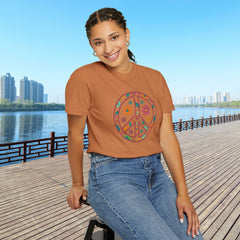 Flower Power Peace T-Shirt, Unisex Boho Tee,
