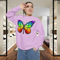 Rainbow Butterfly Unisex Sweatshirt