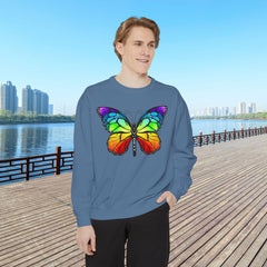 Rainbow Butterfly Unisex Sweatshirt