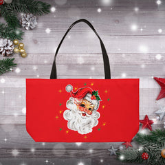 Festive Santa Weekender Tote Bag