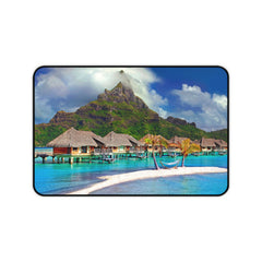 Tropical Paradise Desk Mat - Relaxing Office Decor