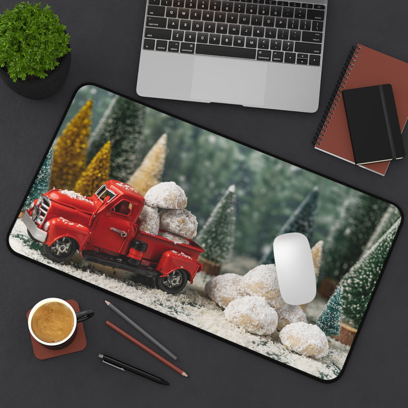 Christmas Country Truck Desk Mat Office Decor