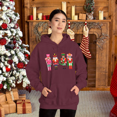 Holiday Trees Unisex Hooded Sweatshirt - Cozy Christmas Gift,