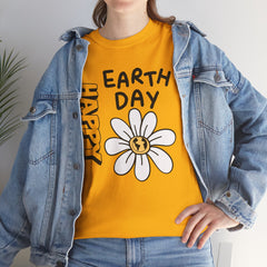 Earth Day Daisy T-Shirt — "Happy Earth Day" Graphic Tee