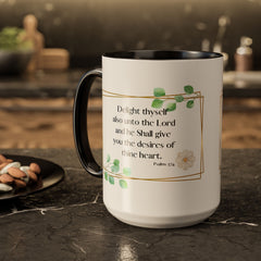 Psalm 37:4 Mug Christian Coffee Cup