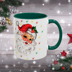 Festive Santa Mug, Christmas Gift, Santa Claus Design