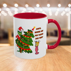 Holiday Mug Whimsical Design, Fun Christmas Gift,