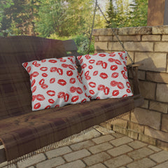 Lip Print Pillows, Valentine's Gift, Kiss Themed Pillows
