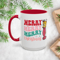 Merry Merry Merry and Bright Christmas Mugs