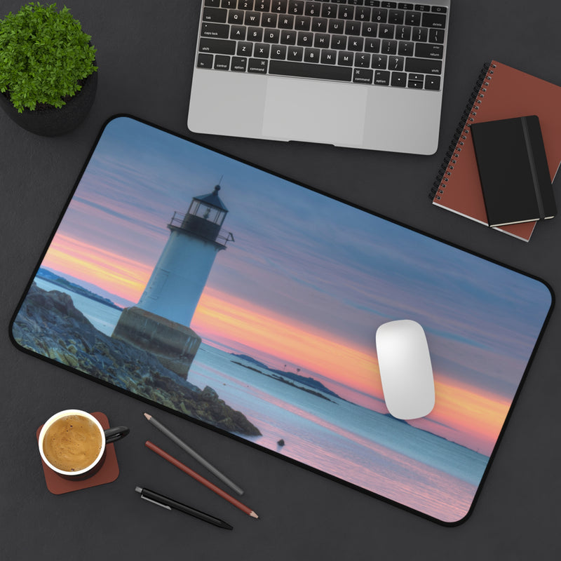 Lighthouse Desk Mat, Nautical Office Decor
